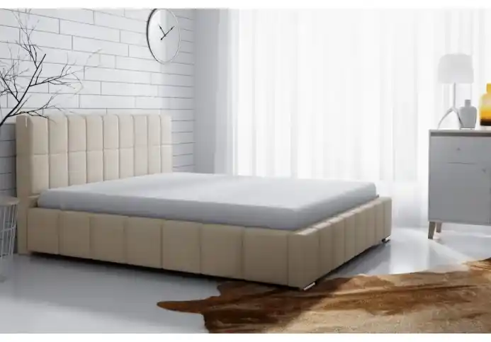 Jemná čalúnená posteľ Lee 120x200, smotanová | Biano
