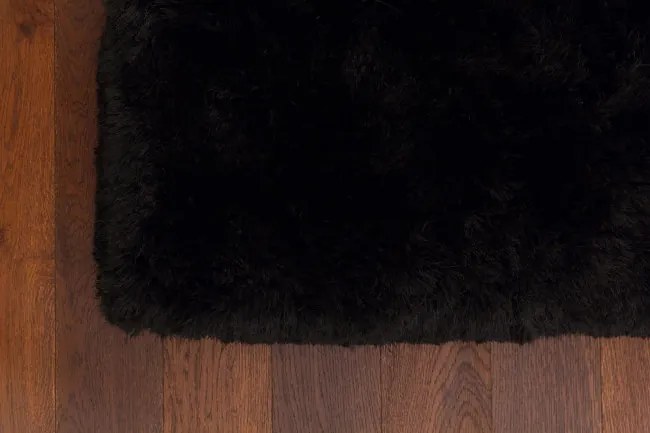 Koberec Plush Shaggy čierny