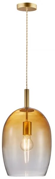 Nordlux - Závesný luster UMA na lanku 1xE27/40W/230V pr. 23 cm hnedá/dymiavá