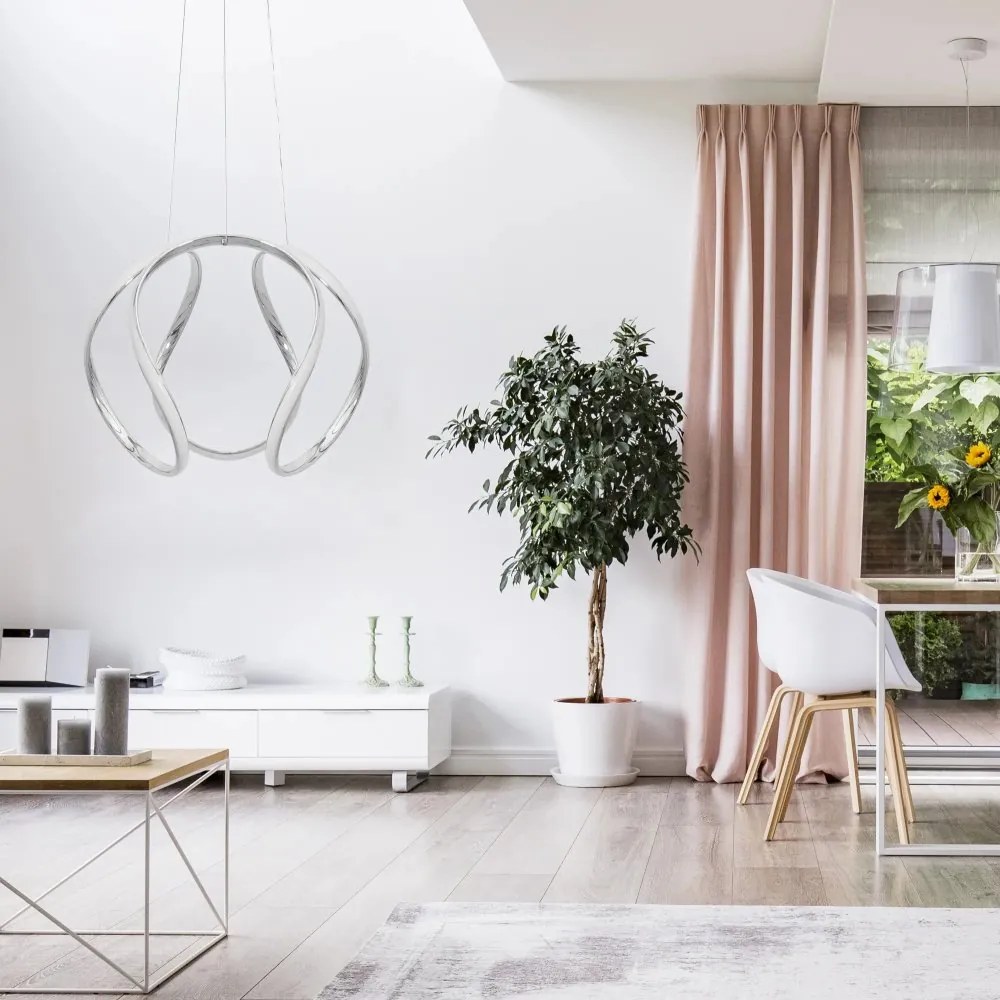 Elegantné moderné LED stropné svietidlo s diaľkovým ovládaním čierna