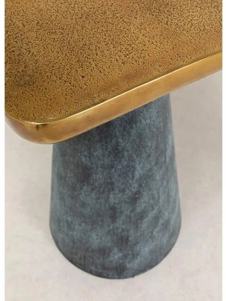 Cora príručný stolík sivo-zlatý 35x35 cm
