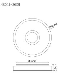 Globo- LED RGB Kúpeľňové stmievateľné svietidlo LED/30W/230V IP44 Wi-Fi Tuya + DO