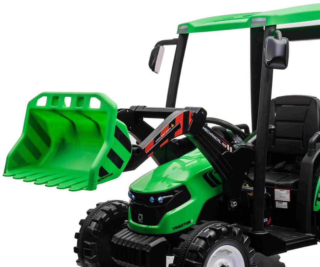 Detský elektrický traktor D68 RAMIZ JS3158B  - zelený