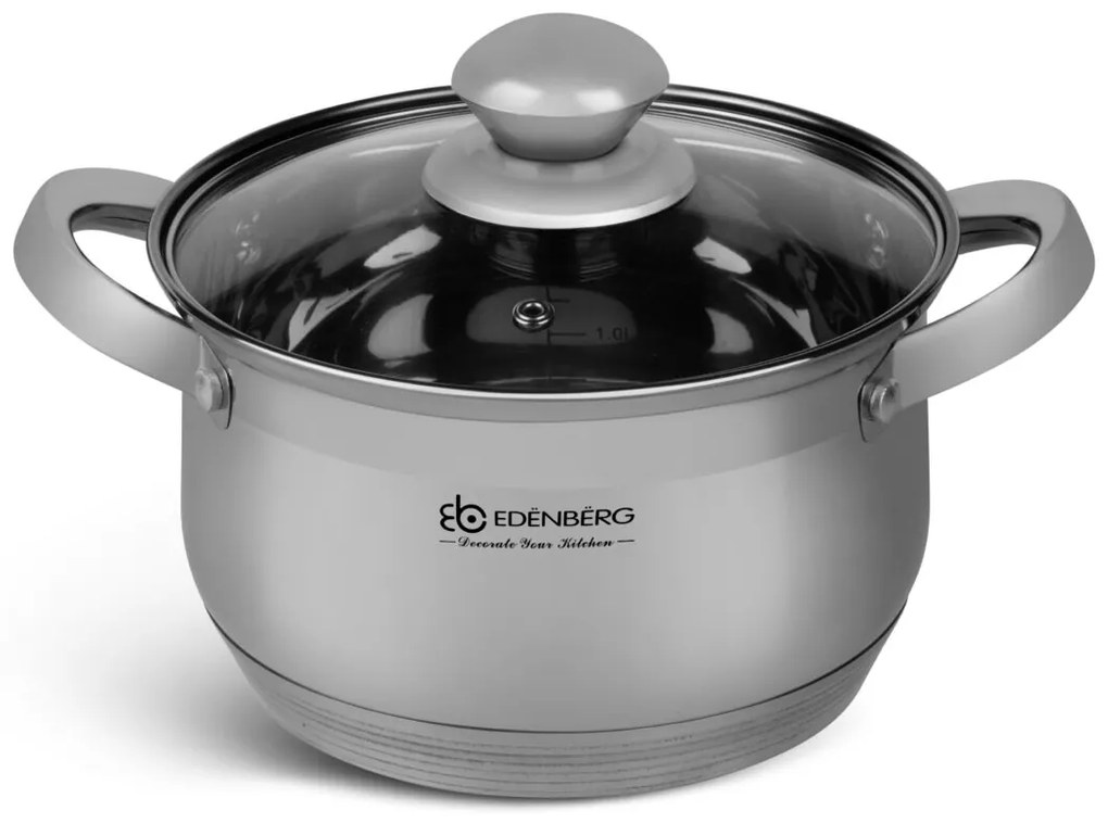 12 kusový set hrncov - striebro