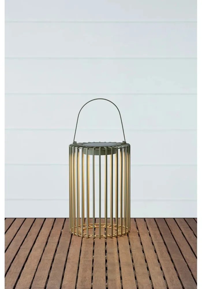 Zelený vonkajší solárny LED lampáš na USB (výška 54 cm) Cavia – Markslöjd