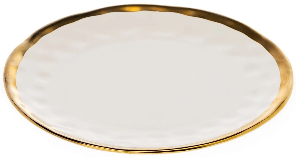 Keramická súprava tanierov Lissa White Gold 8ks