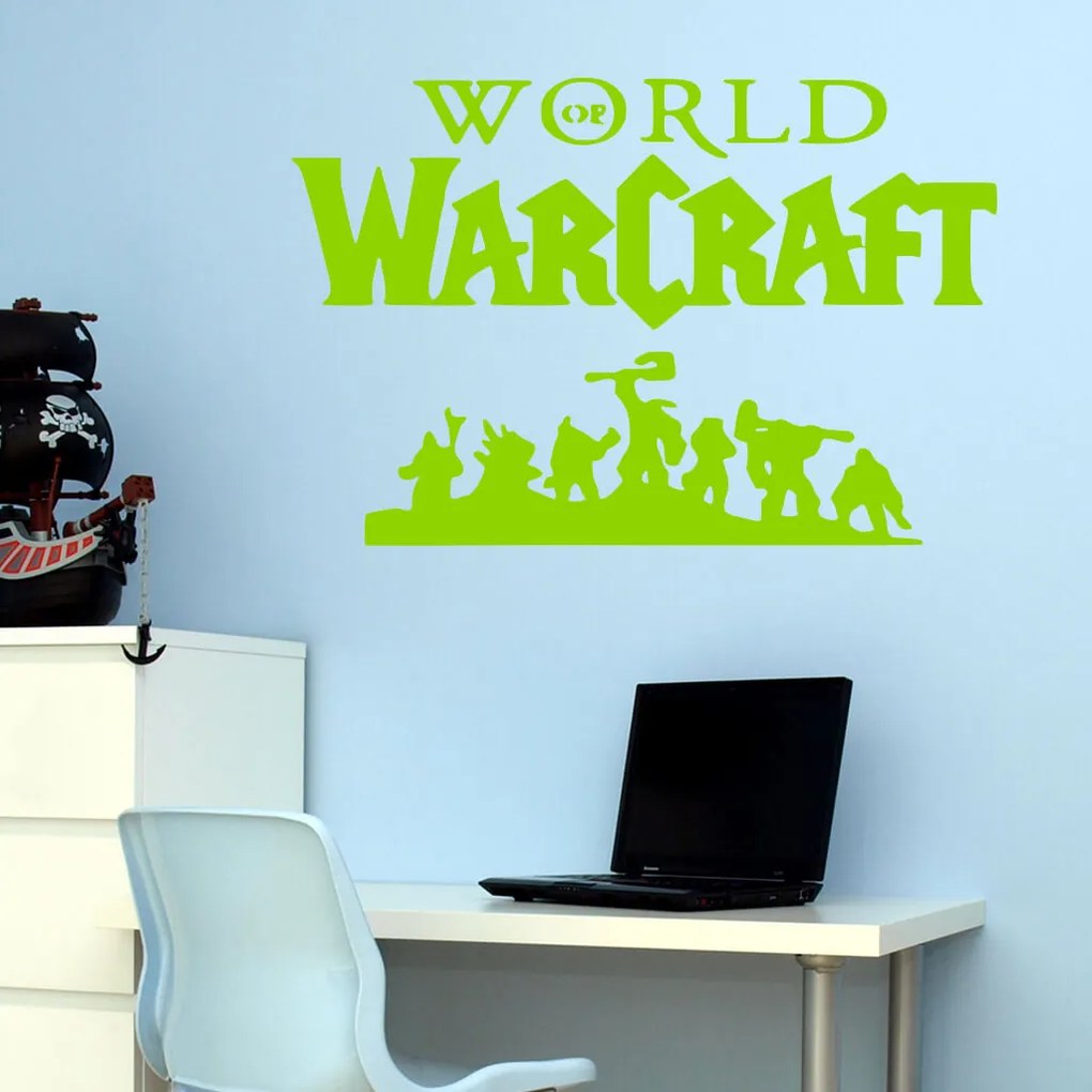 Veselá Stena Samolepka World of Warcraft Farba: černá, Veľkosť: 40 x 26 cm