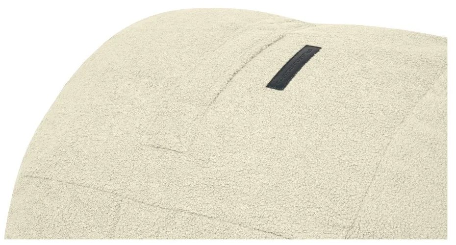 Krémový detský sedací vak z textílie buklé Roll 80 – SLOWDOWN