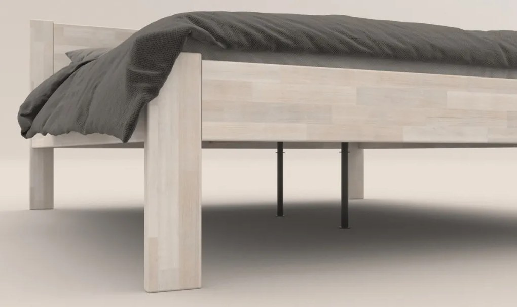 Posteľ Fava 180x200 cm, bielený buk