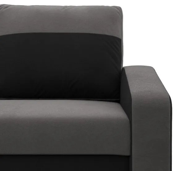 Pohovka ORION sivá / čierna