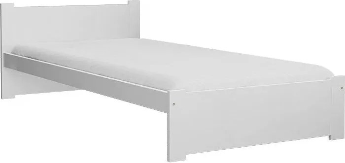 Posteľ IKAROS 80 x 200 cm, biela Rošt: S latkovým roštom, Matrac: Matrac Deluxe 10 cm
