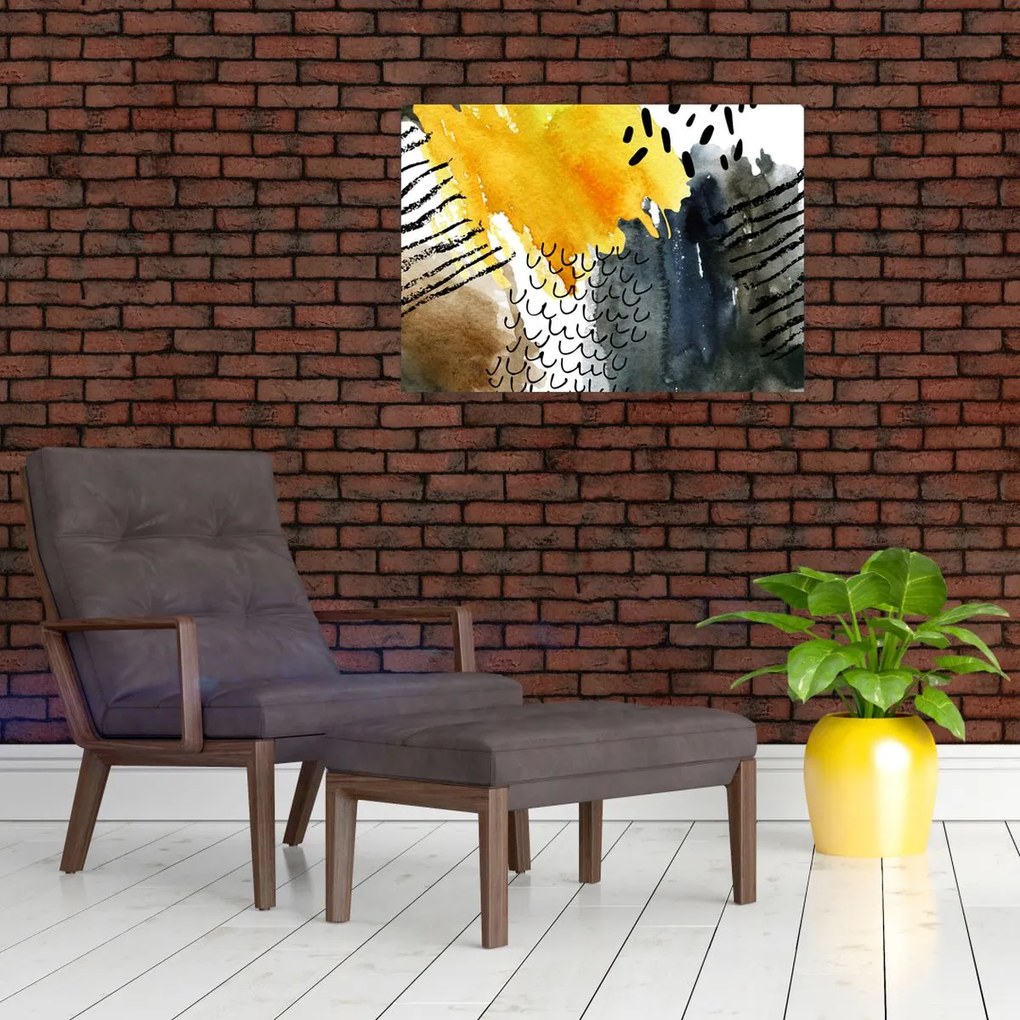 Obraz - Abstraktný akvarel (70x50 cm)