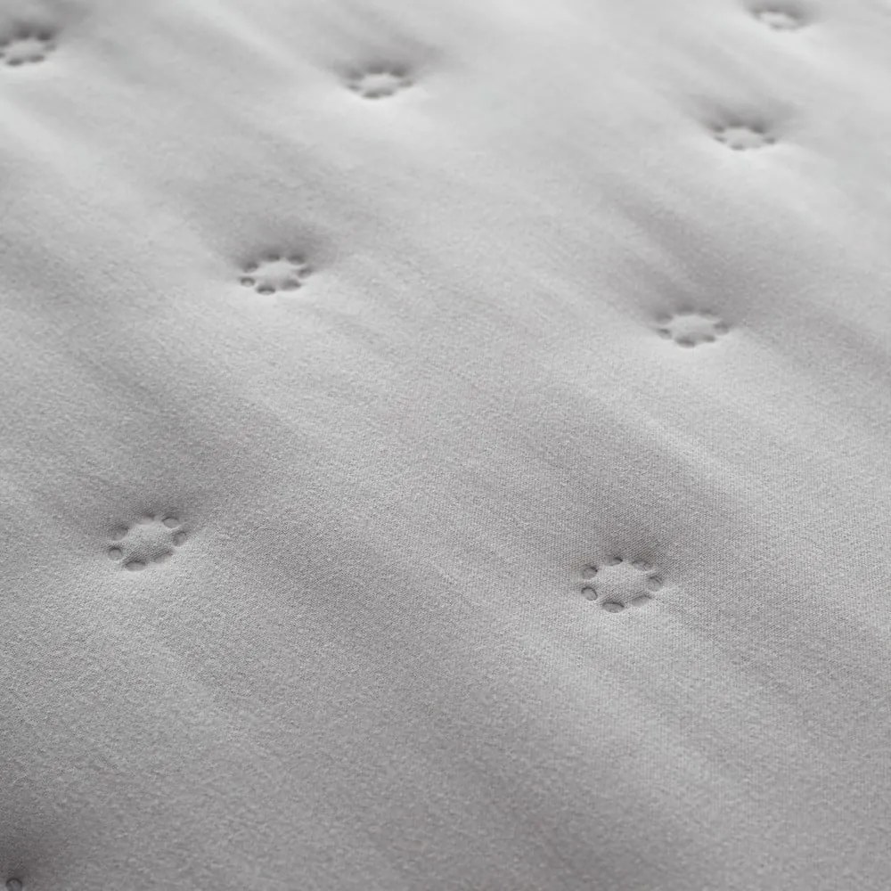 Sivý prešívaný pléd s baránkom 220x230 cm Cosy Nori – Catherine Lansfield