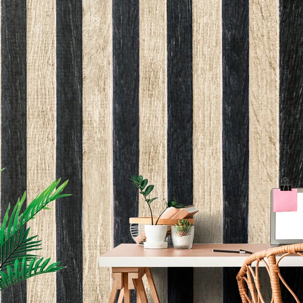 Samolepiaca tapeta imitácia dreva v zaujímavom zelenom prevedení - 150x100
