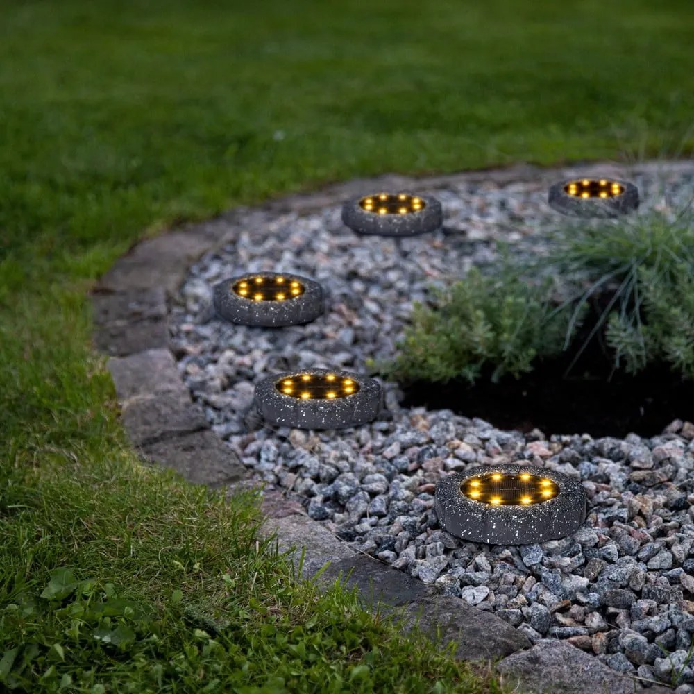 Súprava 2 vonkajších solárnych LED svietidiel Star Trading Lawnlight, ø 11 cm