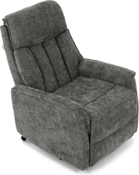 Polohovacie kreslo sivé, elektrické TV-H9727 GREY2