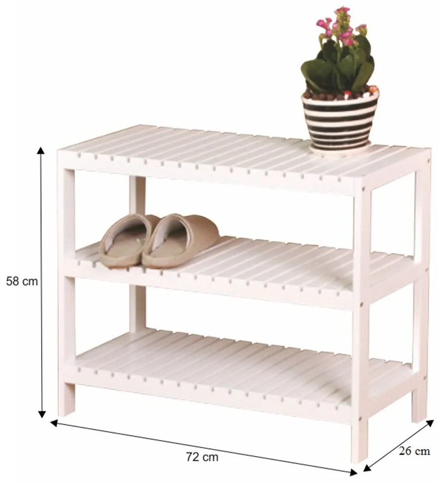 Botník, biela, ADITA TYP 2