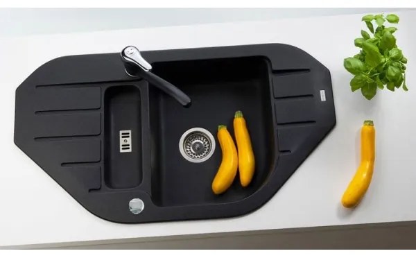 ALVEUS 1090940 - Kuchynský drez NIAGARA 90x50 cm granit/čierna