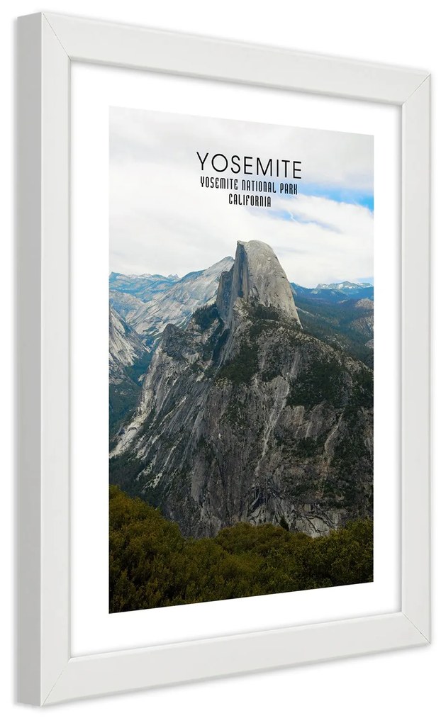 Gario Plagát Skala v Yosemitskom národnom parku Farba rámu: Bez rámu, Rozmery: 30 x 45 cm