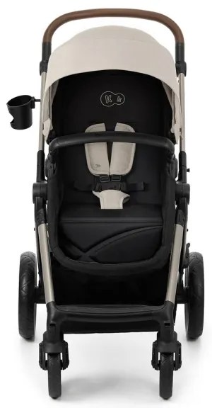 KINDERKRAFT-Kombinovaný kočík 3v1 MOOV 2 Moonlight grey + autosedačka MINK PRO