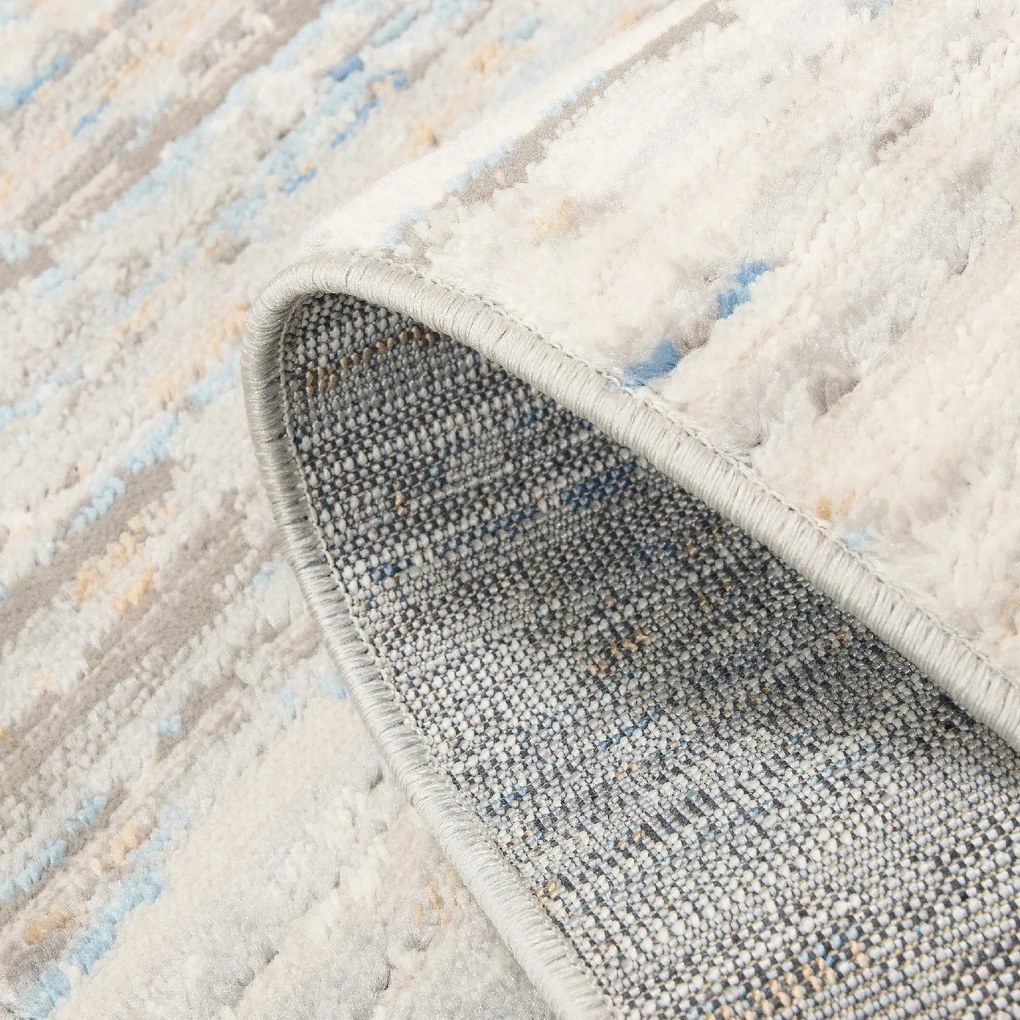 TA Koberec G501B BIELA/D_MODRÁ PORTLAND HIL Rozmer: 160x220 cm