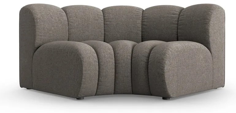 Tmavosivý ženilkový modul pohovky (variabilný roh) Lupine – Micadoni