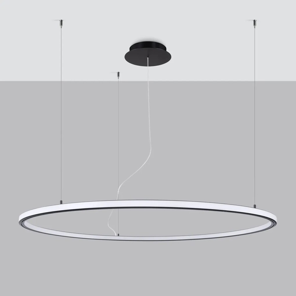 Závesné LED svietidlo Risa 120, 1x LED 76w, 3000k, b