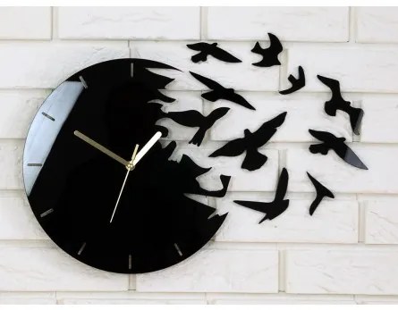 Sammer Moderné hodiny s vtákmi Paradisebirds