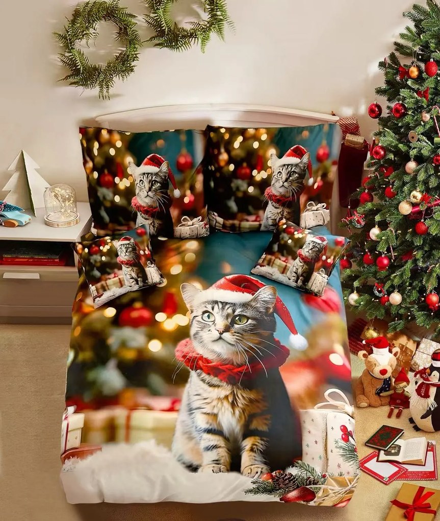 3D Bavlnené obliečky HOLLY PAWS farebné + obliečka na vankúšik 40x50 cm zdarma Rozmer obliečky: 70 x 90 cm | 140 x 200 cm