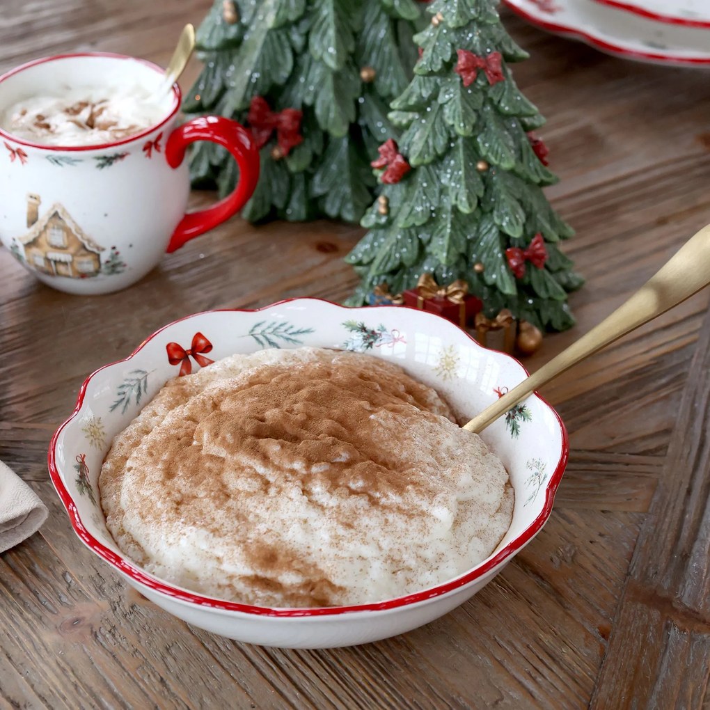 Vianočná keramická misa Chalet de Noël – Ø 21*6,5 cm / 800ml