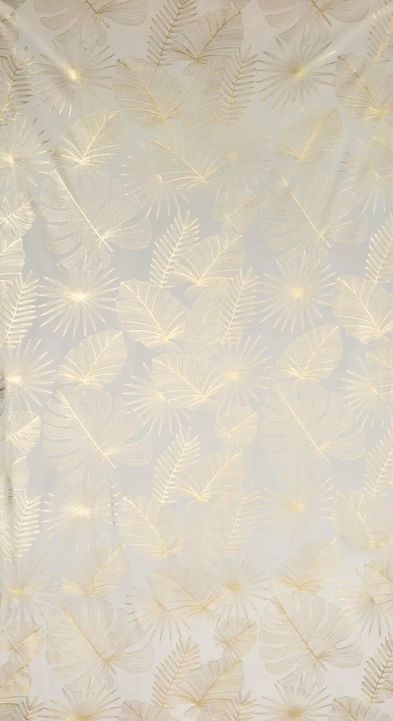 ZATEMŇOVACÍ ZÁVES NA KRÚŽKOCH ARIA 135X250 CM LISTY