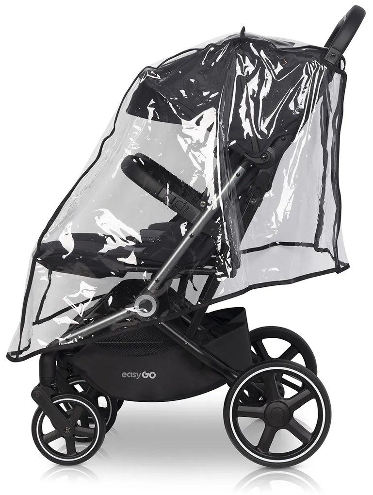 Súrodenecký kočík EasyGo Echo Ebony Black