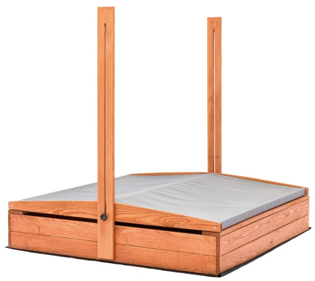 Drevené pieskovisko s lavičkami 150 cm