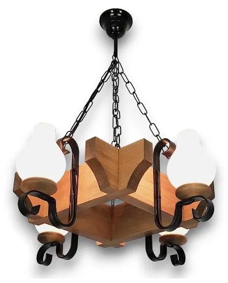 Brilagi - Luster na reťazi QUEEN 4xE14/40W/230V buk