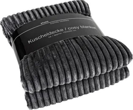 Deka Prag 150x200 cm, šedá%