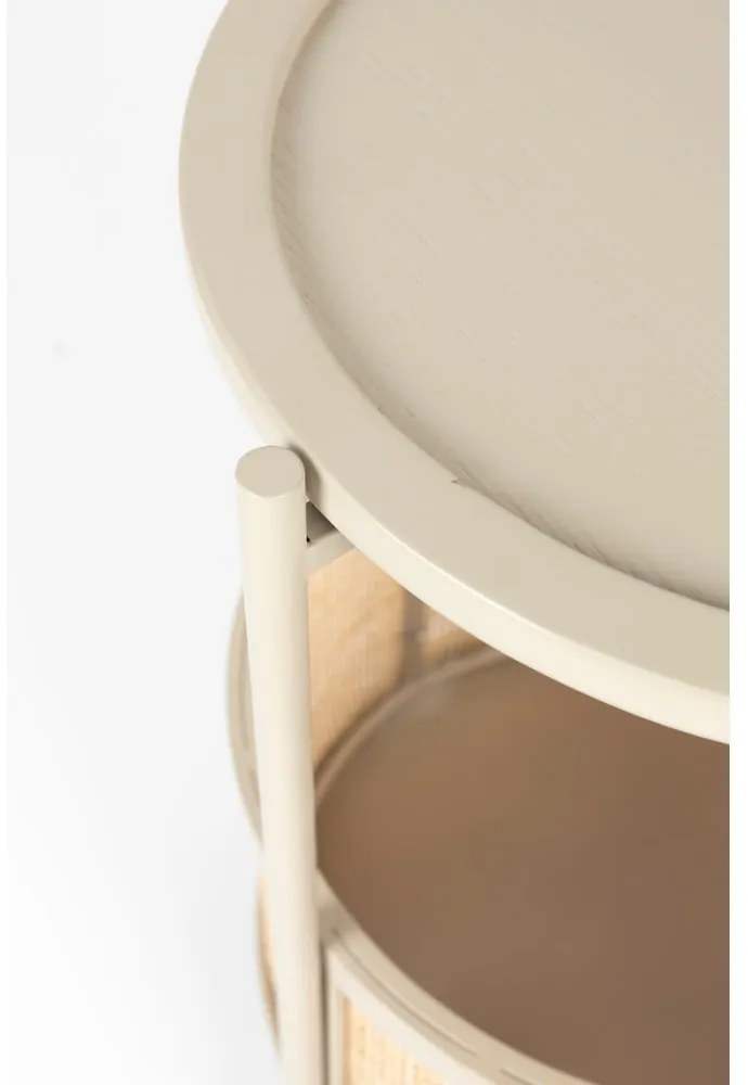 Okrúhly odkladací stolík ø 30 cm Makoto – White Label