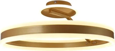 LED Stmievateľný prisadený luster LED/86W/230V 3000-6500K zlatá + diaľkové ovládanie