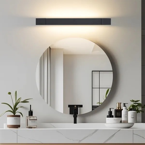 Brilagi-LED Kúpeľňové osvetlenie na zrkadlo AQUA LINE LED/12W/230V 45 cm IP44 čierne