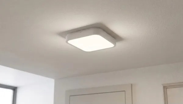 BRILAGI-LED Kúpeľňové stropné svietidlo so senzorom ZENNA LED/18W/230V 28,5x28,5 cm IP44 biela