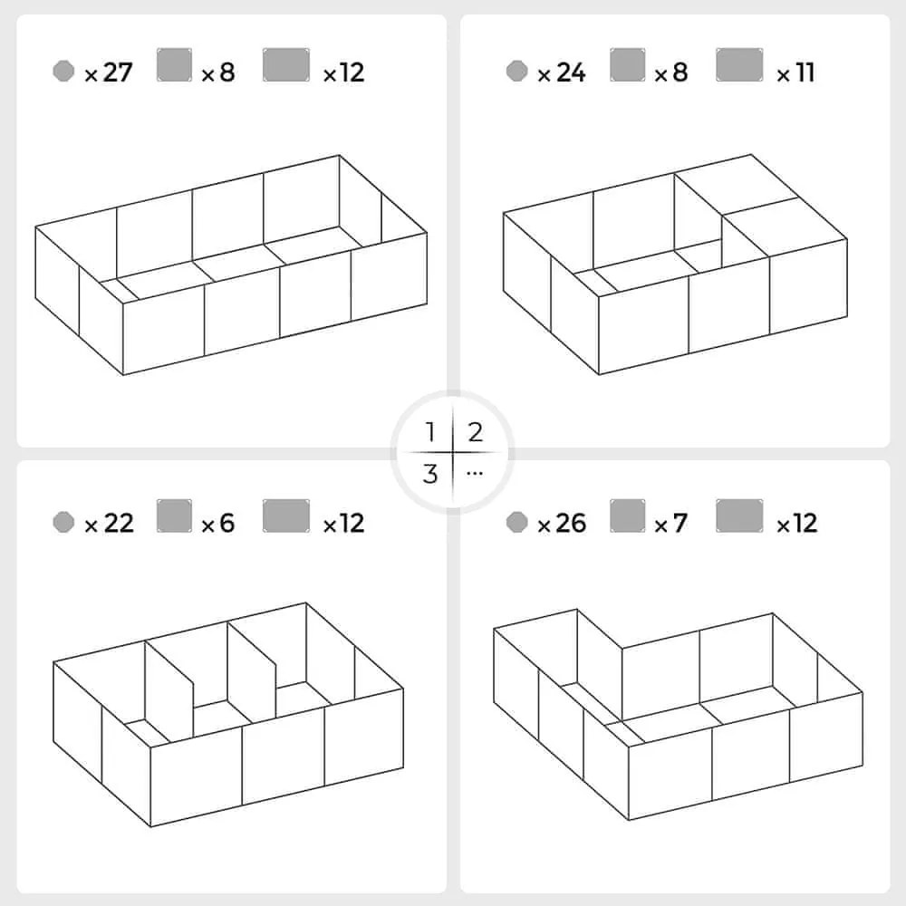 Ohrádka pre malé zvieratá z priehľadného plastu BEN, 143x71x47cm, transparentná SongmicsHome