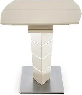 Rozkladací jedálenský stôl 140-180 cm Suena (biela + strieborná) (pre 6 8 osôb). Vlastná spoľahlivá doprava až k Vám domov. 1048600