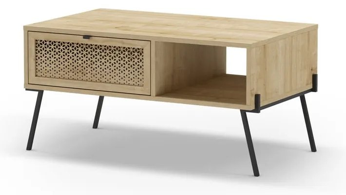 Konferenčný stolík v dekore duba v prírodnej farbe 60x100 cm Ecrin – Marckeric