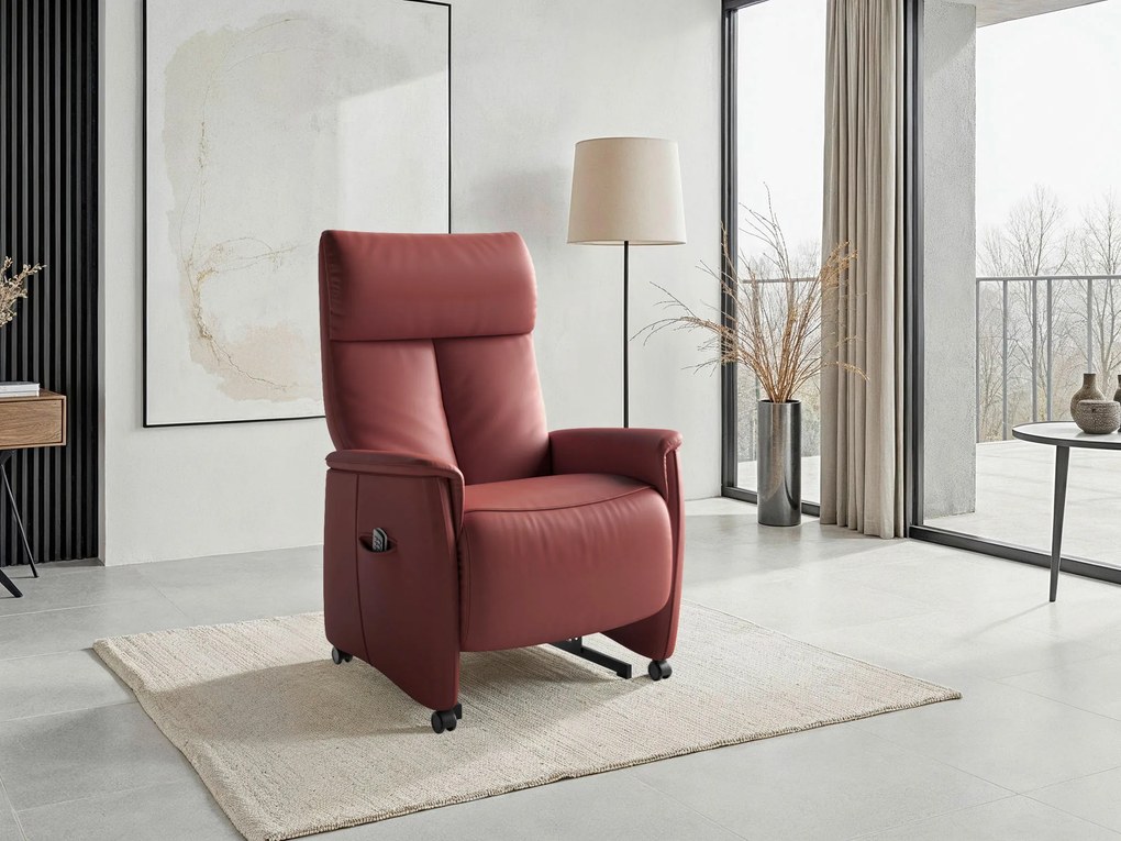 XXXLutz RELAXAČNÉ KRESLO, koža, červenohnedá Sit & More - Online Only obývacie izby - 0001440324Y5