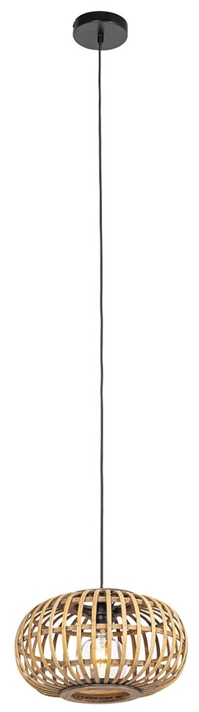 Orientálna závesná lampa bambus 32 cm - Amira