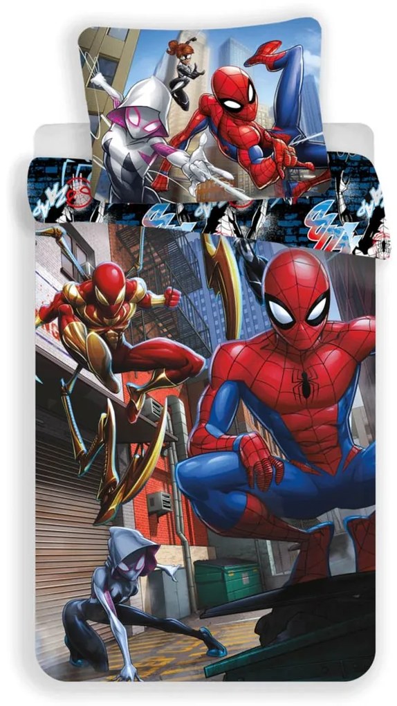 Detské obliečky Spiderman 04 140x200 70x90 cm 100% Bavlna Jerry Fabrics