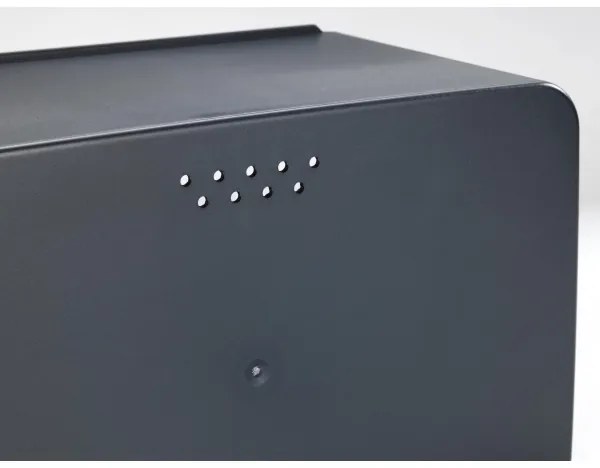 WENKO 54098100 - Chlebník KUBO 35x26,5 cm čierna/hnedá