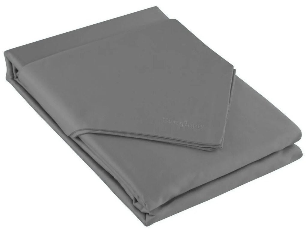MAKOSATÉNOVÉ OBLIEČKY DELIA 200X220 CM, 2KS 70X80 CM SIVÉ