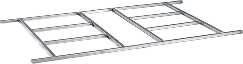 Základňa BBSH-ZDB4 pre záhradný domček BestBerg ZDB-4 / 102 × 217 cm / oceľ / strieborná