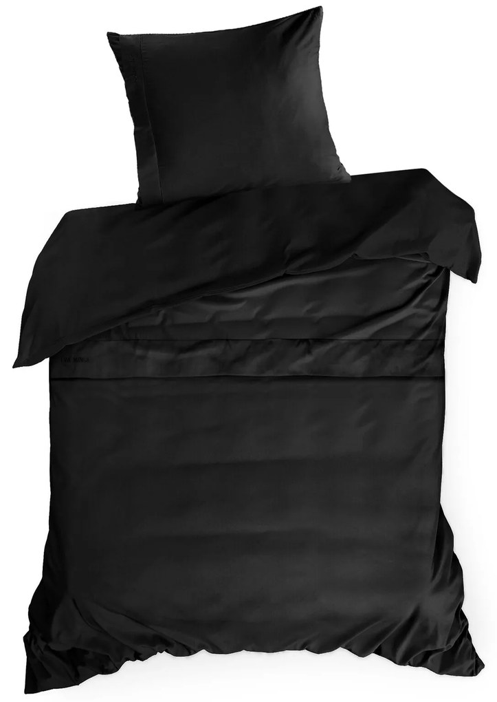 MAKOSATÉNOVÉ OBLIEČKY EVA MINGE ELEGANT1B 200X220 CM, 2 KS 70X80 CM ČIERNE