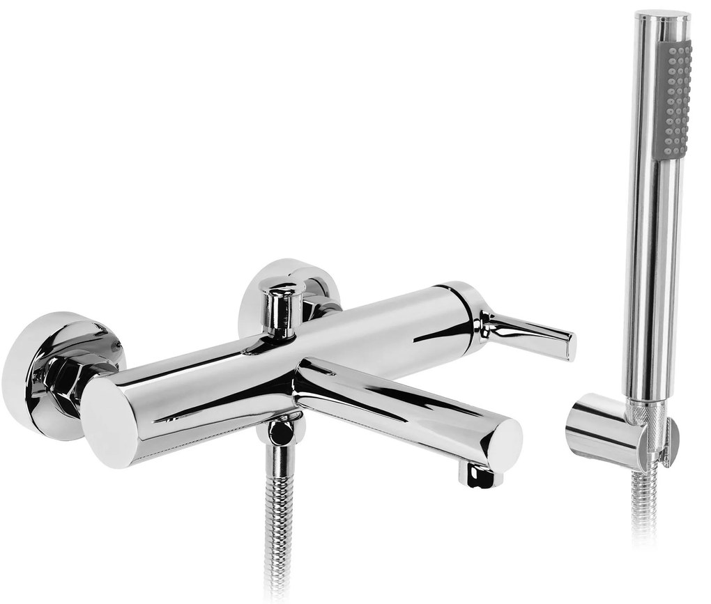 Rea Pixel, vaňová batéria s ručnou sprchovou súpravou, chrómová, REA-B4525